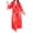 Red, variant on Women's Shirley of Hollywood X20559 Plus Size Chiffon Charmeuse Long Robe (Black 1X-2X)
