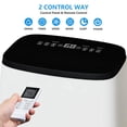 thumbnail image 5 of TEQIN Portable Air Conditioner, 3-in-1 Cooling, Dehumidifying, and Fan Modes,14,000 BTU for Rooms up to 750 Sq. Ft., Portable AC with Remote Control and Window Kit, 5 of 5