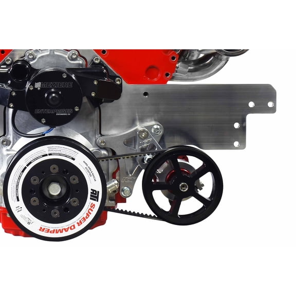 ICT Billet Aluminum LS Engine Low Mount Driver Side Mechanical Fuel Pump Bracket for Iron Block and