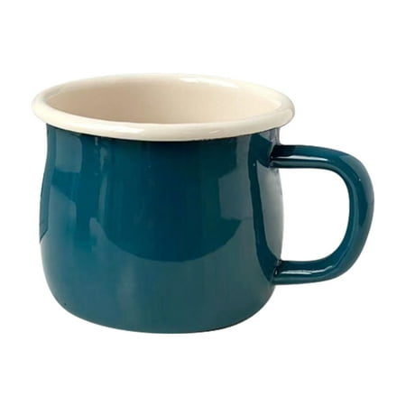 

Enamel Water Mug Retro Drinking Cup Household Simple Coffee Mug Milk Cup