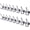 Chrome, variant on Dseap Coat Rack Wall Mounted-8 Tri Hooks,Stainless Steel Heavy Duty Metal Coat Hook Rail for Hats Clothing Entryway,Chrome