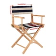 thumbnail image 6 of Navy Blue and White Stripe Directors Chair Covers Set for Outdoor Use, 6 of 8
