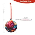 thumbnail image 3 of Disketp Colorful Stone World The Christmas Ornaments, Christmas Tree Acrylic Hanging Decorations Pendant Christmas Decor Indoors Home Party-Round Shape, 3 of 7