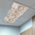 thumbnail image 2 of 4 Pack Brown Coastal Fluorescent Light Covers for Ceiling Lights Nautical Starfish Jellyfish Coral Summer Magnetic Ceiling Light Covers Overhead Light Filters for Office Classroom Home, 2 of 9