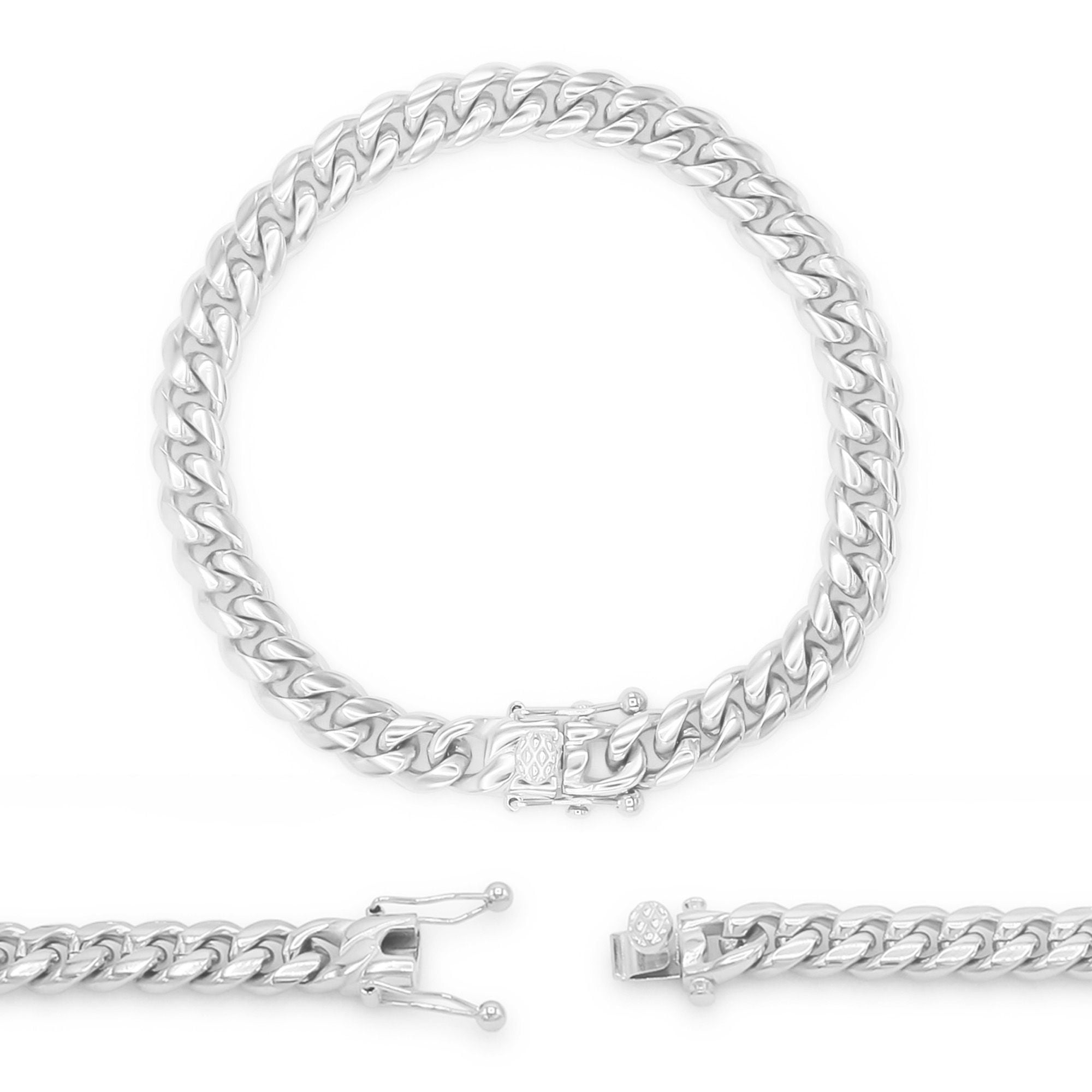 8.5"  Fashion Men's Bracelet Jewelry Stainless Steel Link Chain Bracelet