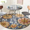 thumbnail image 2 of SAFAVIEH Blossom Danny Floral Wool Area Rug, Navy/Multi, 6' x 9', 2 of 10