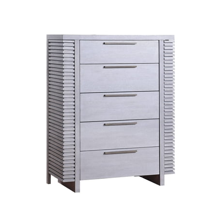 Chest w/Side Hidden Storage, White Oak