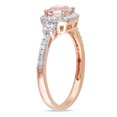 thumbnail image 3 of Everly Women's Tanzanite and Morganite 10K Rose Gold Engagement Ring, 3 of 7