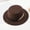 Coffee, variant on Womens Flat Top Jazz Cap Wide Brim Autumn Winter Hat Blended Fabric Tea Party Costume Beret