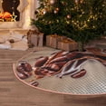 thumbnail image 5 of Fotbe Coffee Beans Chocolate Splash Pattern Christmas Tree Skirt, Tree Skirts Plush Christmas Decorations, Christmas Tree Skirts Xmas Decorations Holiday Party Decor-36", 5 of 6