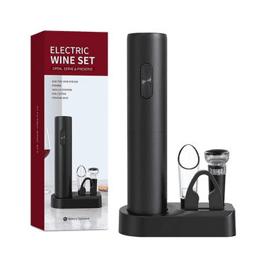1Set Electric Wine Opener Automatic Corkscrew AA Battery Wine Bottle Opener with Foil Cutter for Kitchen Bar Home Party Wine Lov