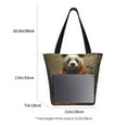thumbnail image 3 of KLL Tote Bag for Women Jungle Meditating Panda Print Shopping Grocery Reusable Bags for Office School Shopping Travel, 3 of 6