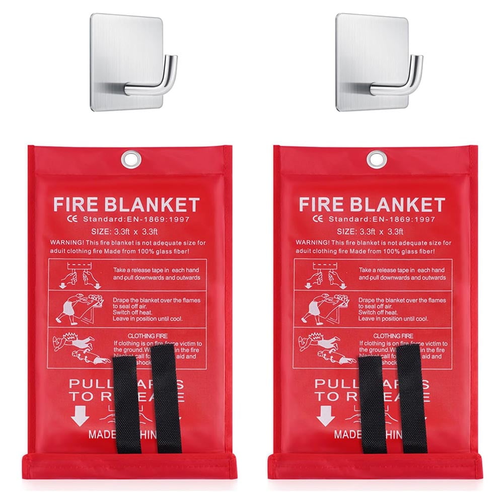 Flame Retardant Fire Blanket High Quality Fiberglass With Hook 1 1M Fiberglass Walmart
