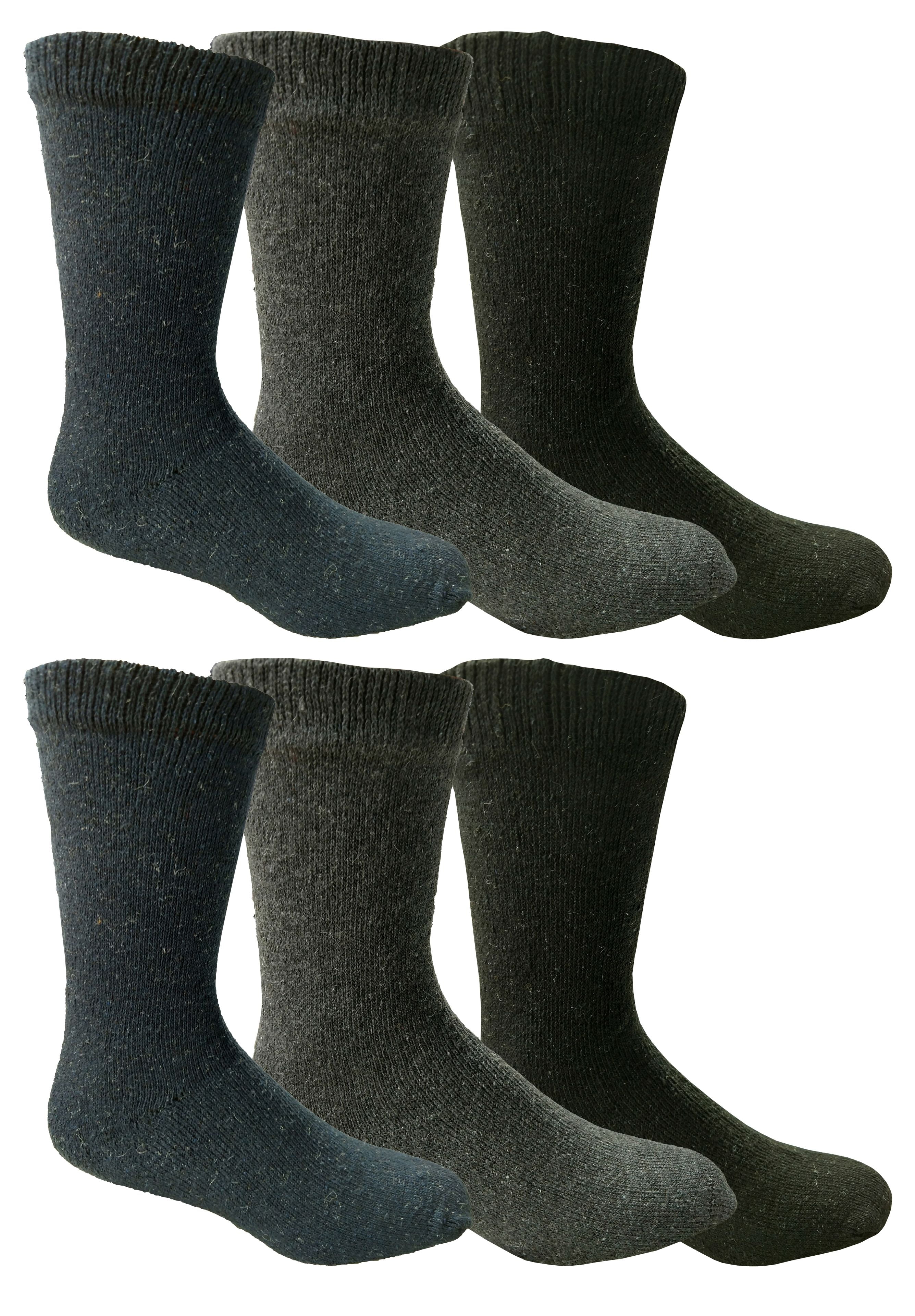 Men's Socks Thick Work 6-11 Heavy Duty Thermal Winter Warm Foot Wear 3 6 12 Pair 