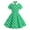 Green, variant on WOYY Big Girls Vintage Polka Dot Polo Dress Short Sleeve Button Dress, Sizes 3-12