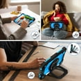 thumbnail image 6 of Case for Samsung Galaxy Tab A9 8.7 Inch 2023 Model (SM-X110/X115/X117) Contrast Color Multi-functional Cover With 360 Rotating Stand and Shoulder Strap, 6 of 8