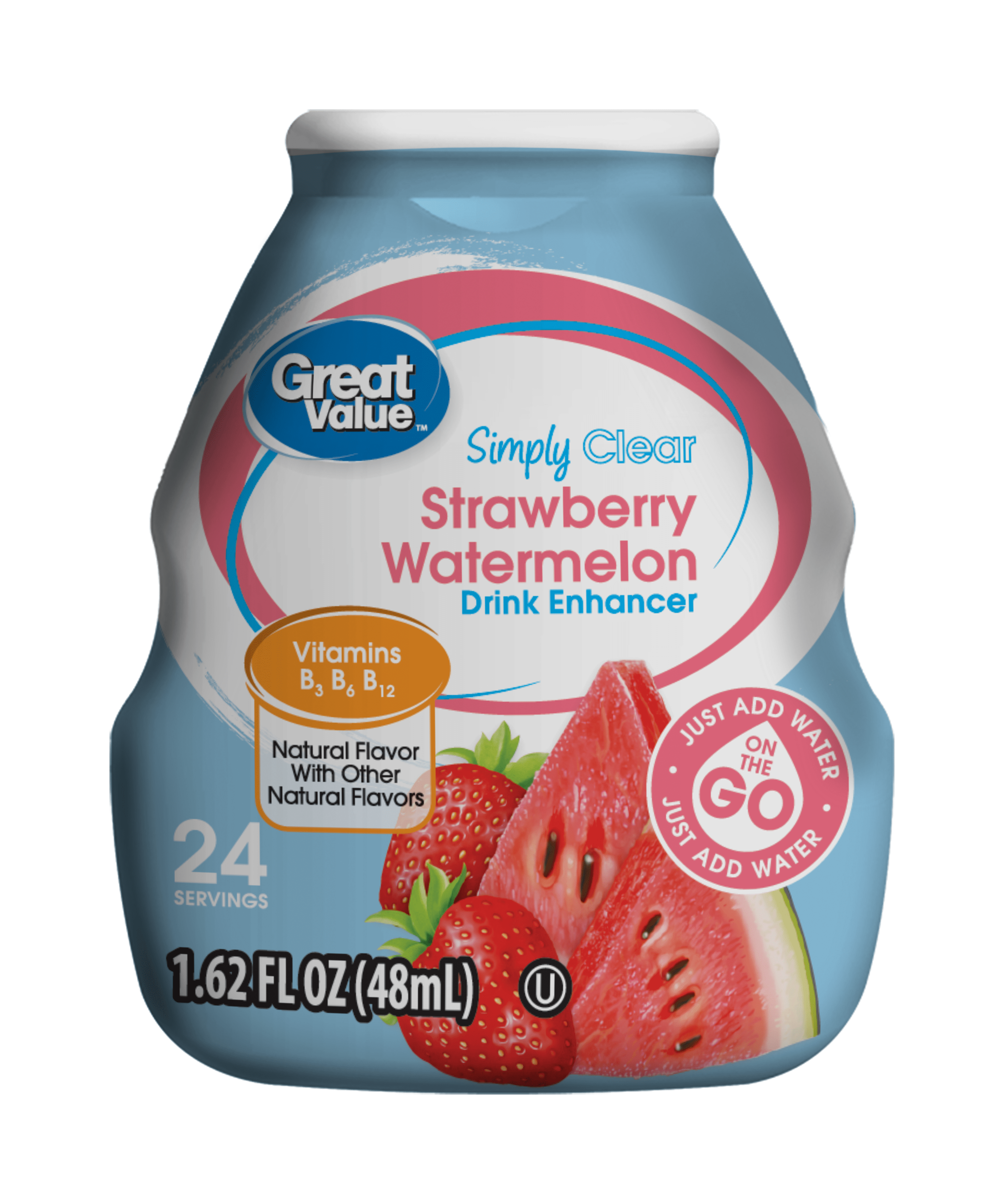 Great Value Simply Clear Strawberry Watermelon Drink Enhancer, 1.62 Fl