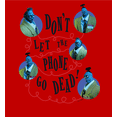 thumbnail image 2 of Beetlejuice Beetlejuice Don't Let The Phone Go Dead Red Men's Crew Neck Short Sleeve Tee-XL, 2 of 6