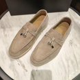 thumbnail image 2 of Zapatos de paseo de verano, mocasines de mujer, mocasín informal de gamuza, gorro con cierre, cómodos zapatos planos de suela blanda de talla grande huangjie unisex, 2 of 2