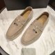 thumbnail image 2 of Zapatos de paseo de verano, mocasines de mujer, mocasín informal de gamuza, gorro con cierre, cómodos zapatos planos de suela blanda de talla grande huangjie unisex, 2 of 2
