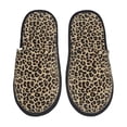 thumbnail image 2 of KLL Leopard Print-1 Slippers for Women Men House Slip on Indoor Outdoor Bedroom Furry Fleece Lined Ladies Comfy Anti-Skid Rubber Hard Sole-Medium, 2 of 8