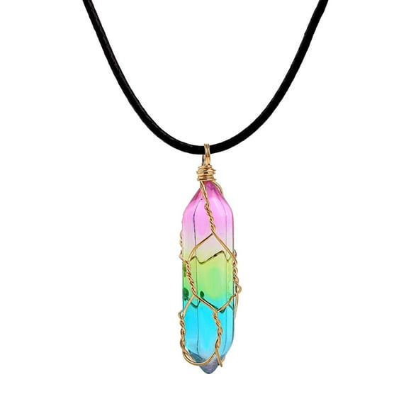 Collar de cristal colgante Zulema Geométrico para niñas
