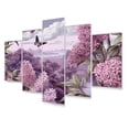 thumbnail image 2 of Designart "Fragrant Blossoms in Purple Lilac III" Floral Metal Wall Decor Set, 2 of 5