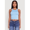 thumbnail image 2 of Women's Crew Neck Cropped Tank Top, 2 of 5