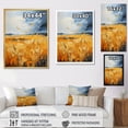 thumbnail image 4 of Designart "Gold and Sky Yellow Blue Prairies I" Landscape & Nature Floater Framed Canvas Print, 4 of 7