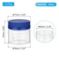 thumbnail image 2 of 8 Pack Reagent Media Storage Bottles, 150ml Borosilicate Glass Wide Mouth Graduated Round Bottles with GL32  Cap, 2 of 7
