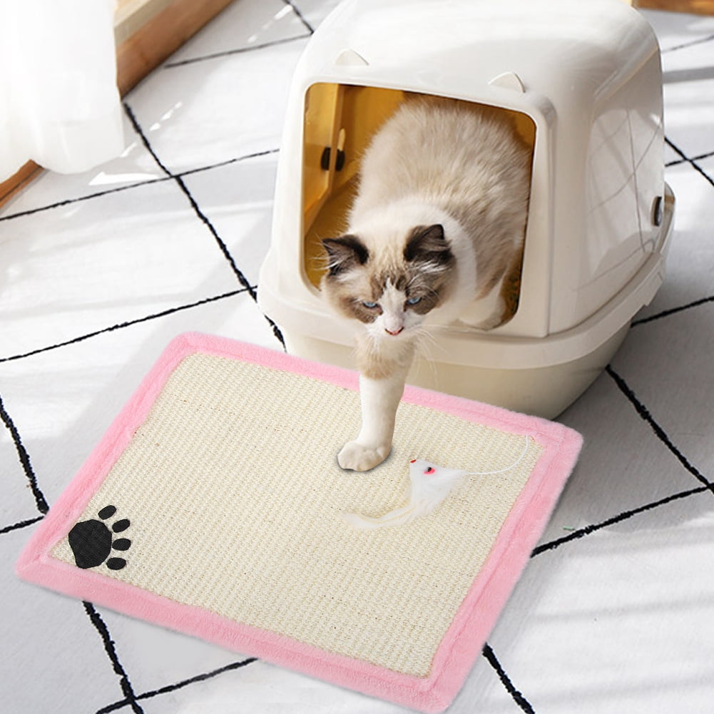 Mgaxyff Claws Mat, Scratching Post Mat, 2Colors Cat Kitten Scratcher