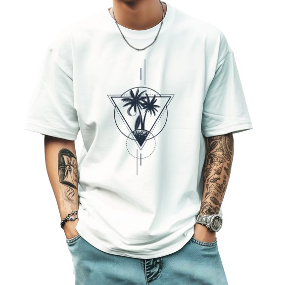 Graphic Tees for Men Summer New Print Casual Tee Fashion Trend Sports Shirt Select