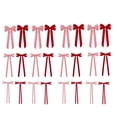 thumbnail image 2 of 24-Piece Velvet Bows for Christmas Tree Wreath Gift Wrap Wedding Party Crafts and Home Decor, 2 of 7