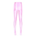 thumbnail image 5 of DPOIS Women Shiny Oil Glossy Pantyhose Long Pants Stockings Pink XL, 5 of 7