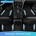 thumbnail image 2 of Road Comforts Glitter Car Floor Mats, Glitter Rubber Floor Mats Full Set,Shiny Sparkle Design, Universal Fit, Easy to Clean, Anti-Slip Protection Blue, 2 of 8
