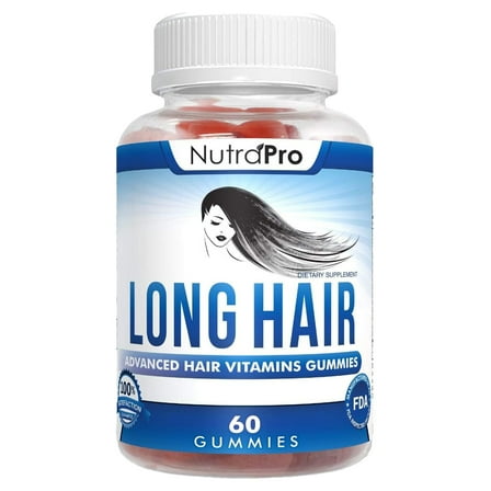 Long Hair Gummies – Anti-Hair Loss Supplement for Fast Hair Growth of Weak, Thinning Hair by NutraPro
