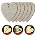 thumbnail image 2 of 50pcs Wooden Hearts Paintable Wood Cutouts Unfinished Wood Heart Crafts Hanging Pendants with Ropes, 2 of 4