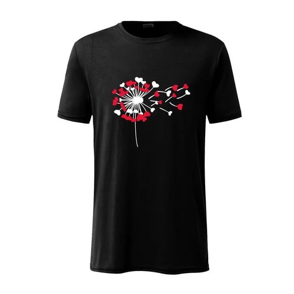 Fesfesfes Men Tshirt Casual Printed Short Sleeve Tops Crewneck T-Shirt Loose Pullover Blouse On Sale