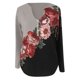thumbnail image 5 of Pntutb Mujeres Casual tops Camisa Damas Cuello en V Estampado floral Camiseta suelta Blusa Camiseta top Pntutb Pntutb-48, 5 of 9