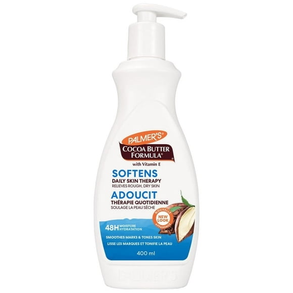 Palmer's Cocoa Butter Formula Lotion Corporelle de Thérapie Quotidienne pour la Peau Hydratation 24 Heures, 400 ml, une Lotion Riche et Crémeuse Faite à Partir de Beurre de Cacao Pur Enrichie en Vitamine E.