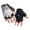 Grey, variant on Kids Training Cycling Gloves, Half Finger Open Finger Anti Slip Polyester Gloves for Outdoor Exercise and Riding Activities
