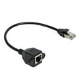 thumbnail image 1 of Cable de extensión de redes macho a hembra con orificio para tornillo, Cable adaptador fijable para componentes de redes LAN, 0,3 metros, 1 of 5