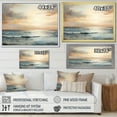 thumbnail image 4 of Designart "Paradise Of Beige And Golden Beach Sunset III" Coastal Sunset Canvas Art Print, 4 of 7