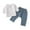 Sky Blue, variant on Mamas Boy Outfit 4t New Baby Boy Set Toddler Kids Baby Boy Girl Solid Pullover Long Sleeve Linen Sweatshirt T Shirt Nine Inch Pants Crewneck Tops Shorts Set Clothes
