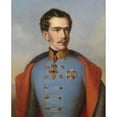 thumbnail image 2 of Franz Russ The Elder 20x24 Gold Ornate Framed and Double Matted Museum Art Print Titled - Franz Joseph I (C1855), 2 of 4