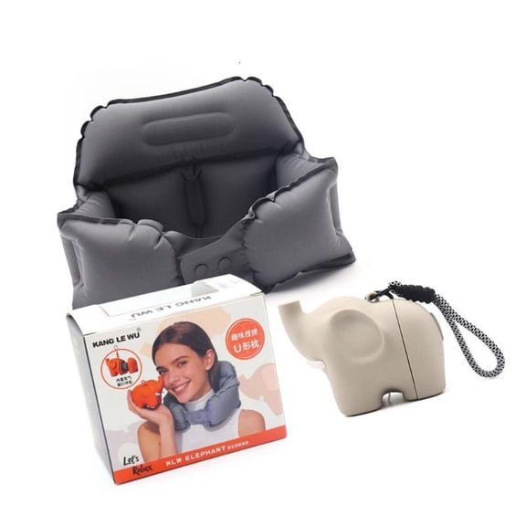 ANXPTIME Air Press Inflatable Travel Neck Pillow For Long Flight