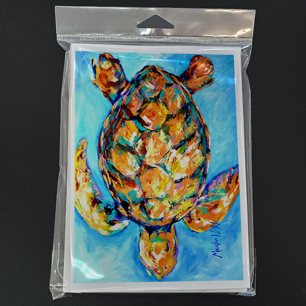 Sand Dance Turtle Greeting Cards Pack of 8 7 in x 5 in