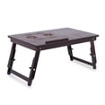 thumbnail image 3 of Sofia + Sam Bamboo Ventilation Lap Tray with Adjustable Legs (Walnut), 3 of 9