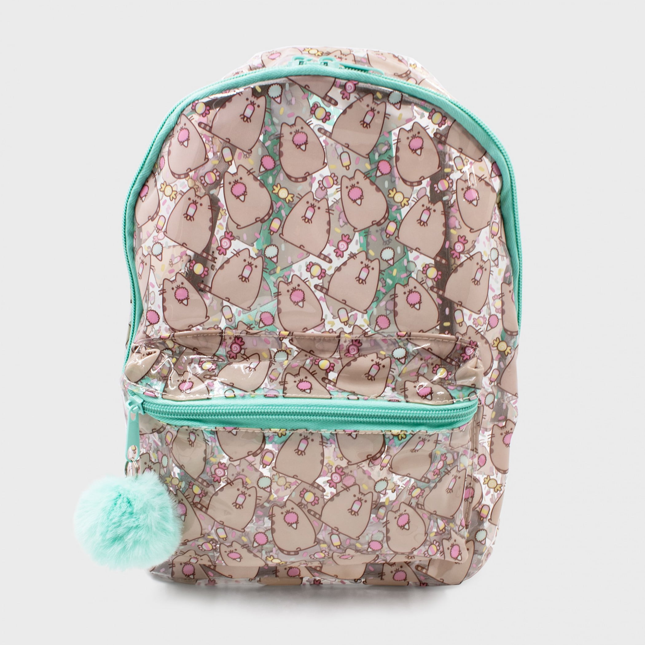 Official Pusheen Character All Over Popsicle Print PVC Mini Backpack