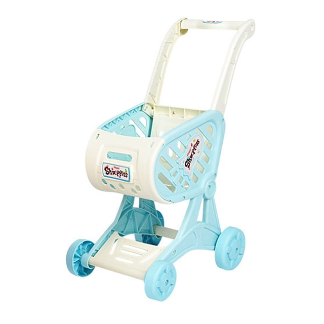 ICQOVD Shopping Cart Simulation Tool Pretend Play Store Trolley Model